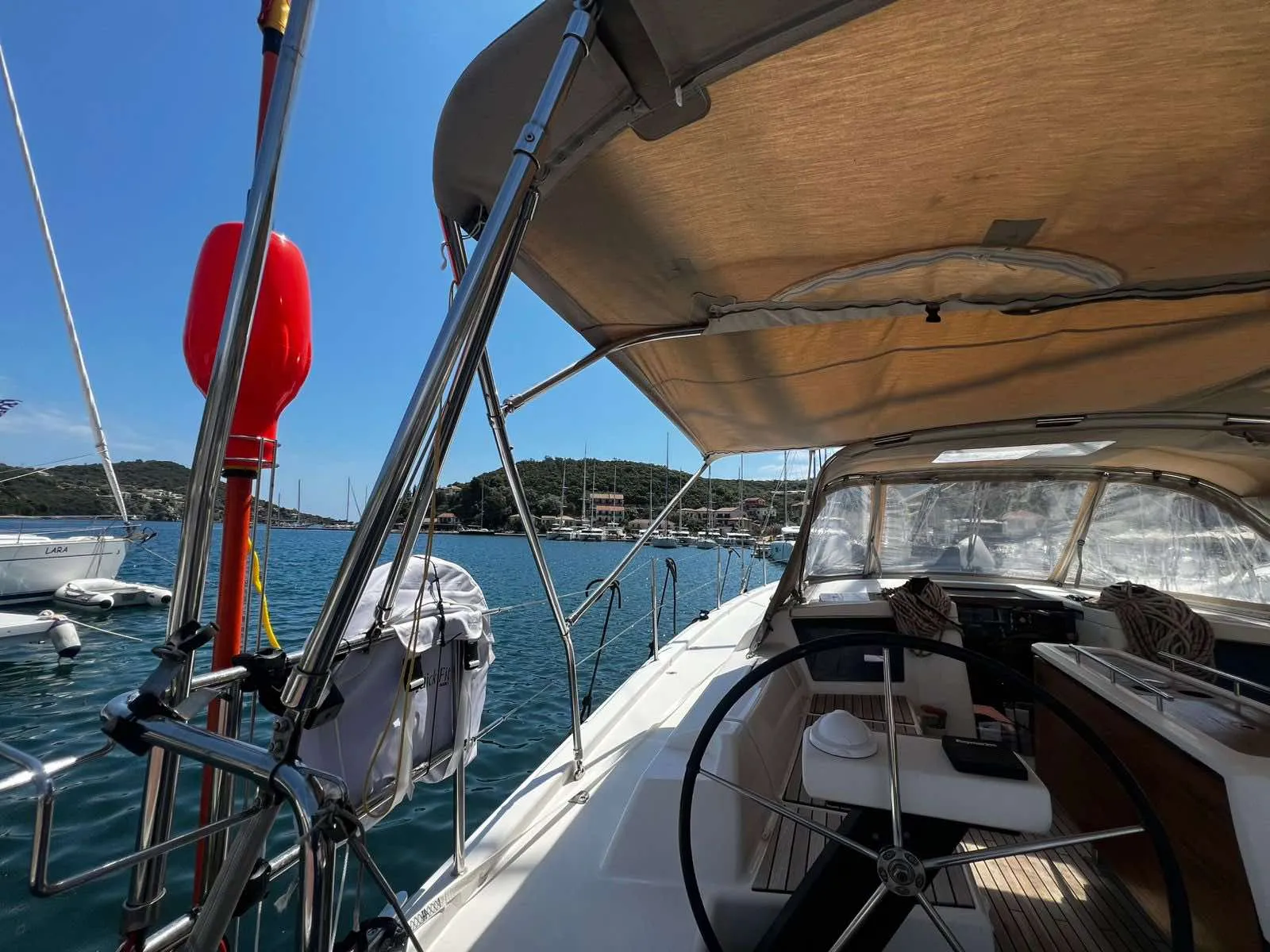 Dufour 390 Grand Large Maestro ( The boat is located in the Port of Sivota, Lefkada ) — yacht photo 2