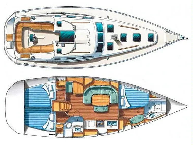 Oceanis 393 Armenistis — fotografia jachty 2