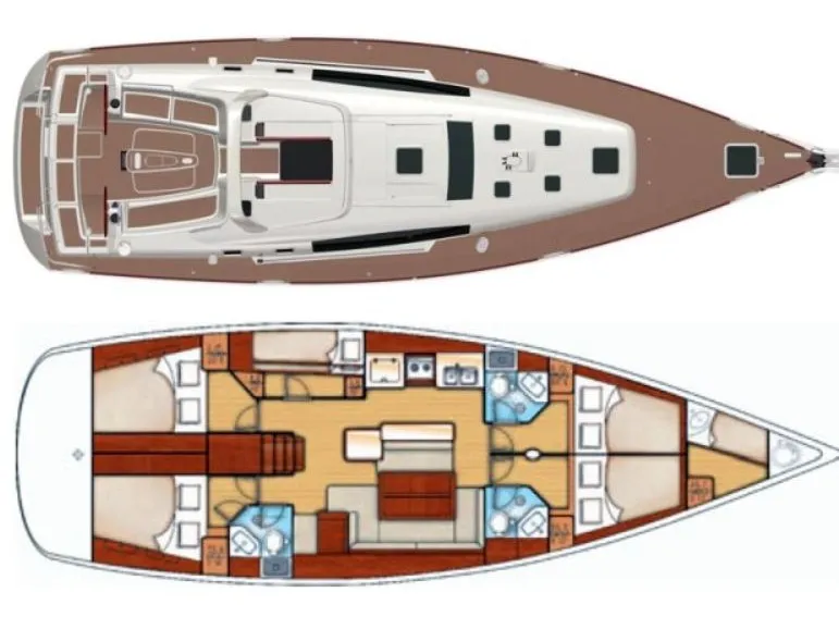 Oceanis 50 Family Free Spirit - Brand New engine 2020 — фотография яхты 7