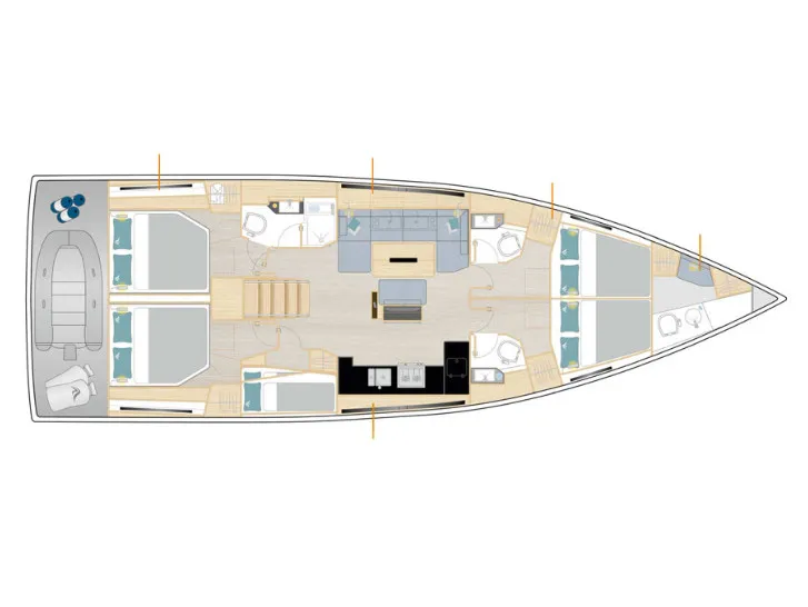 Hanse 510 Kille — фотография яхты 4