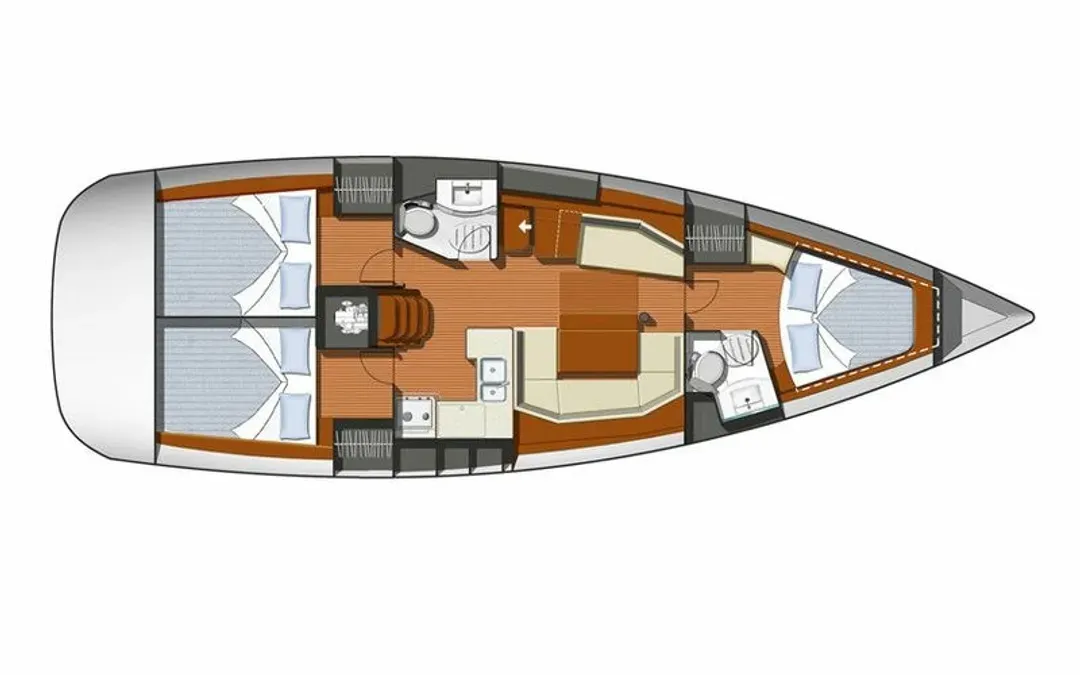 Sun Odyssey 42 i Argonaute — снимка на яхтата 2