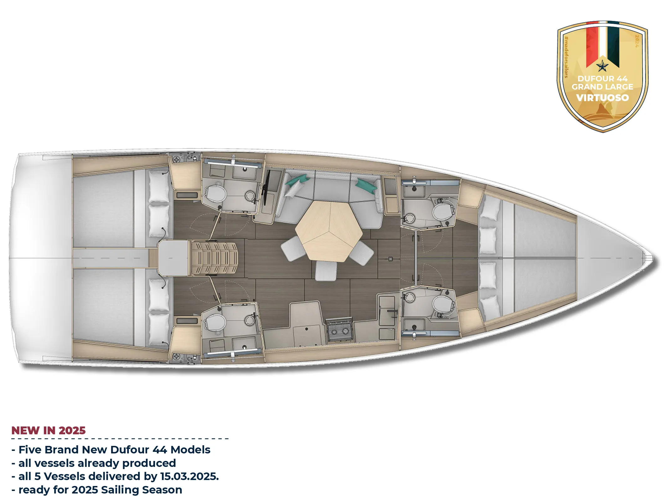 Dufour 44 Virtuoso — фотография яхты 58
