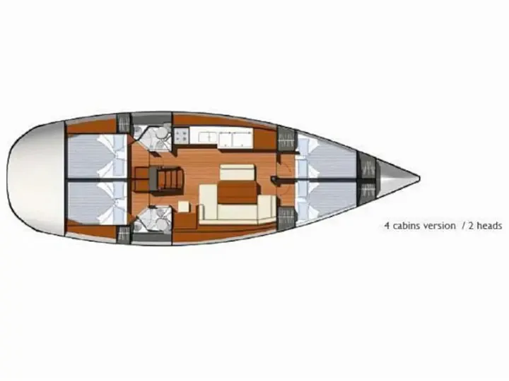 Sun Odyssey 44 i Eleni — снимка на яхтата 2