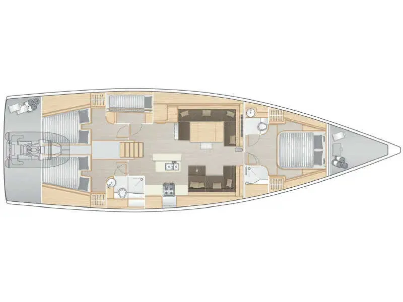 Hanse 588 Ananija II — jahtikuva 2
