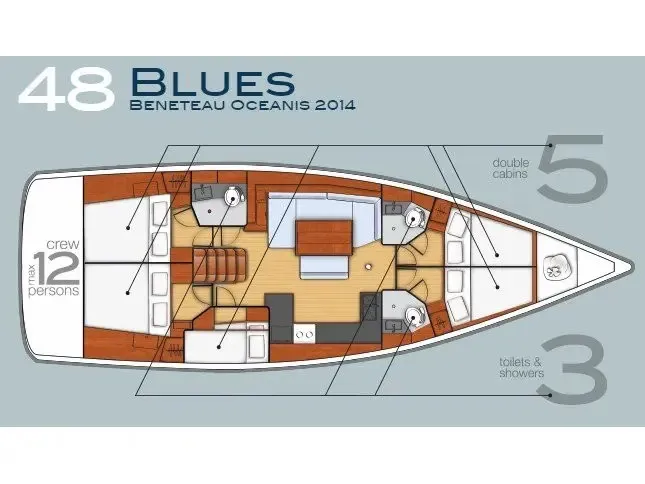 Oceanis 48 Blues — yacht photo 4