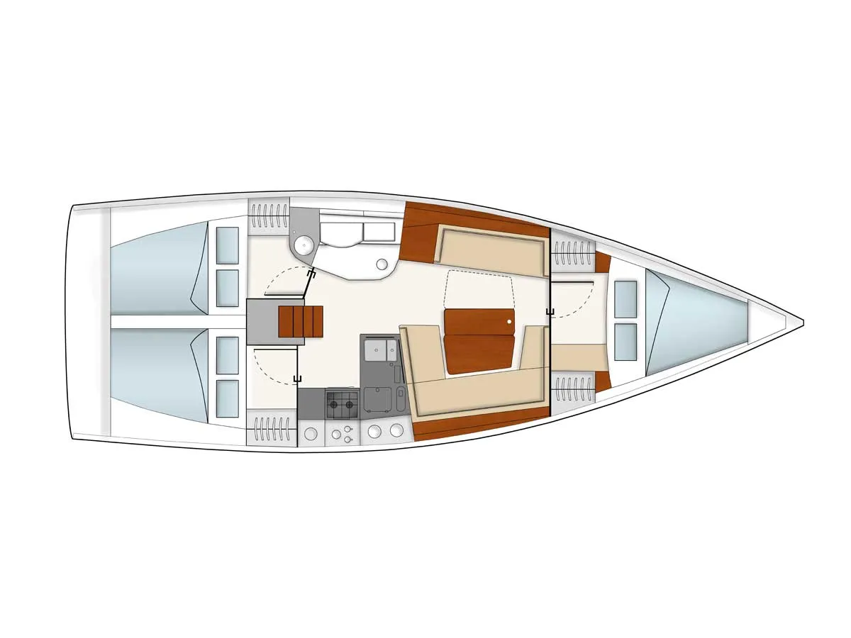 Hanse 385 Alkyoni — jahtikuva 2