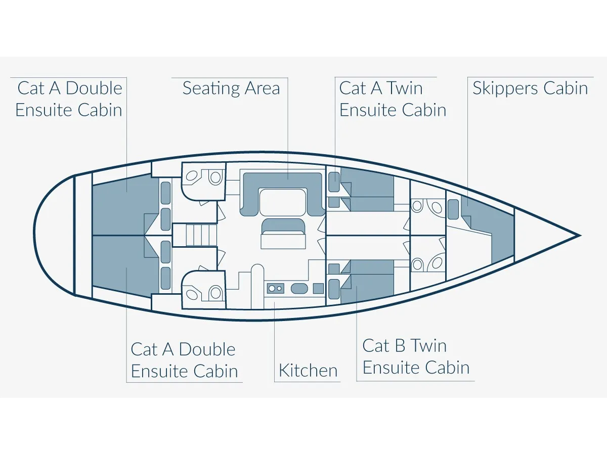 Ocean Star 51.1 Blue Marlin (shared en suite twin cabin 4) — jahtikuva 2