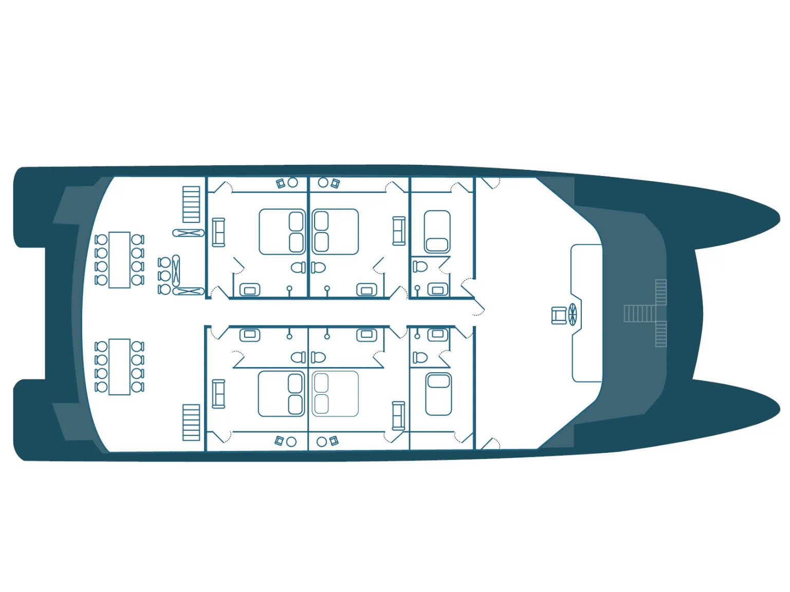 Power Catamaran Ocean Spray — yacht photo 4