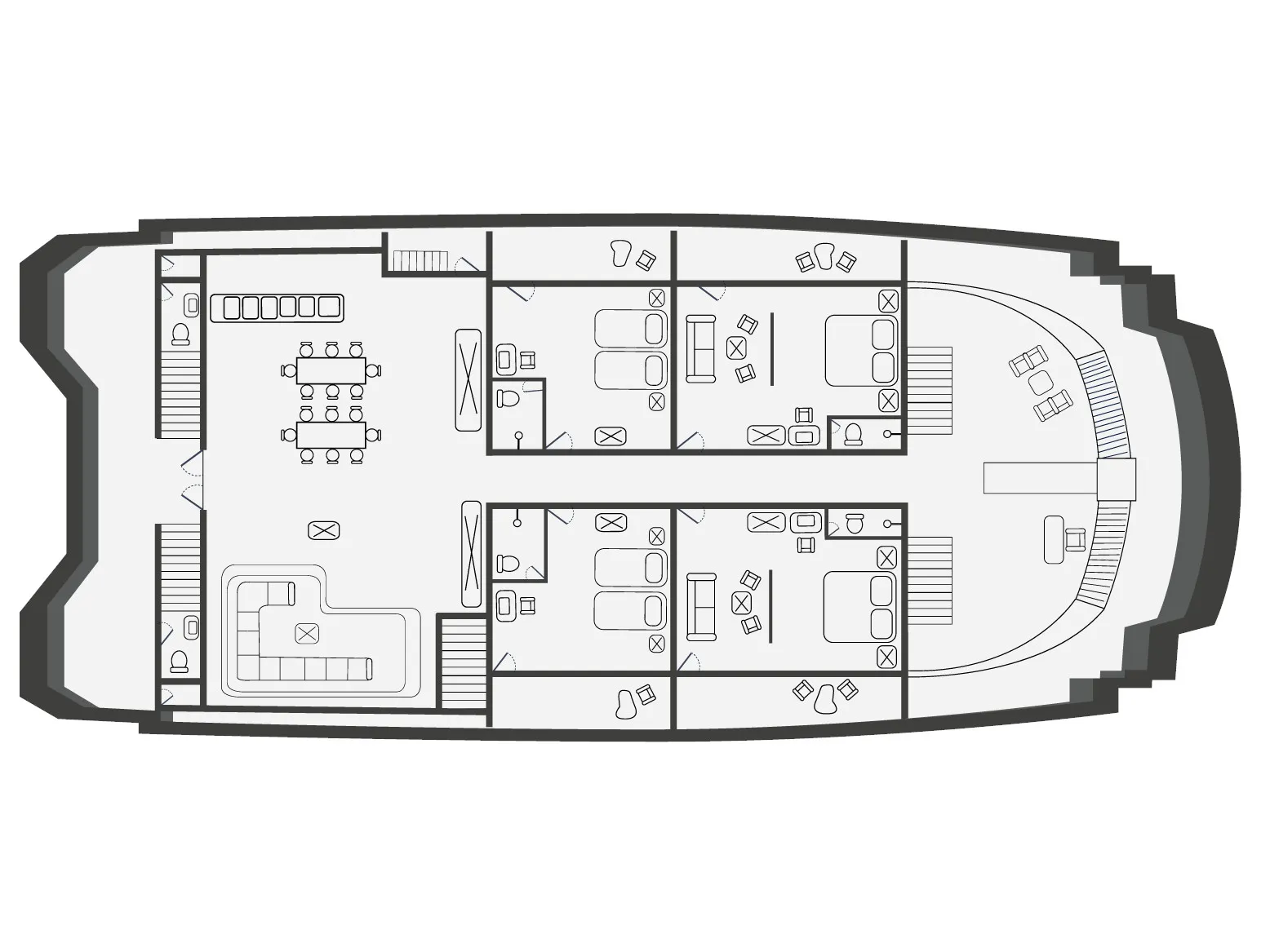 Power Catamaran Petrel - Cabin 6 — jahtikuva 3