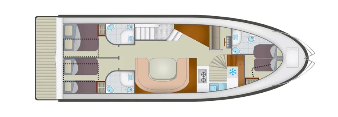 Europa E.700 Cruiser Premium 6 Pers. — fotografia jachty 2