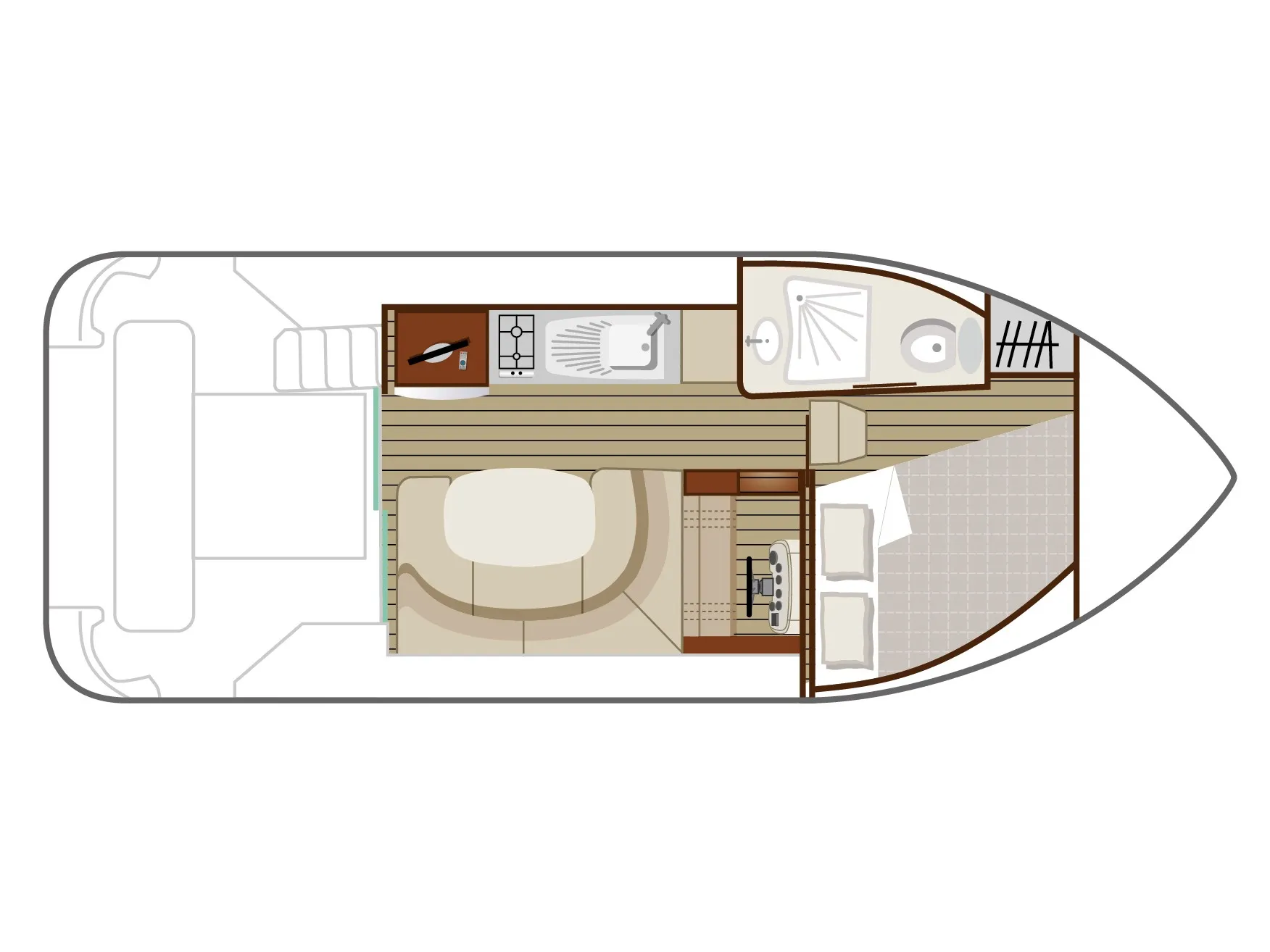 Nicols Estivale Duo Cruiser Comfort XL 2/4 Pers. — jahtikuva 2