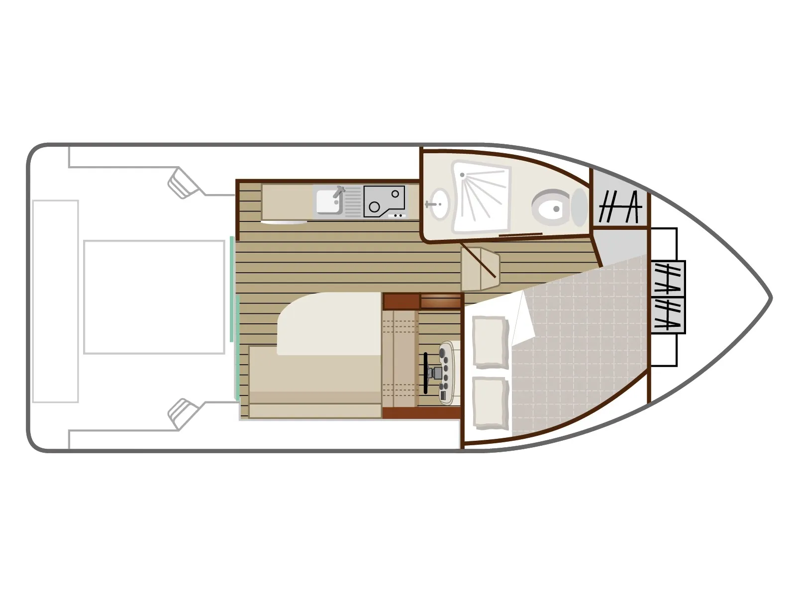 Nicols Sedan Primo Cruiser Comfort 2/4 Pers. — yacht photo 5
