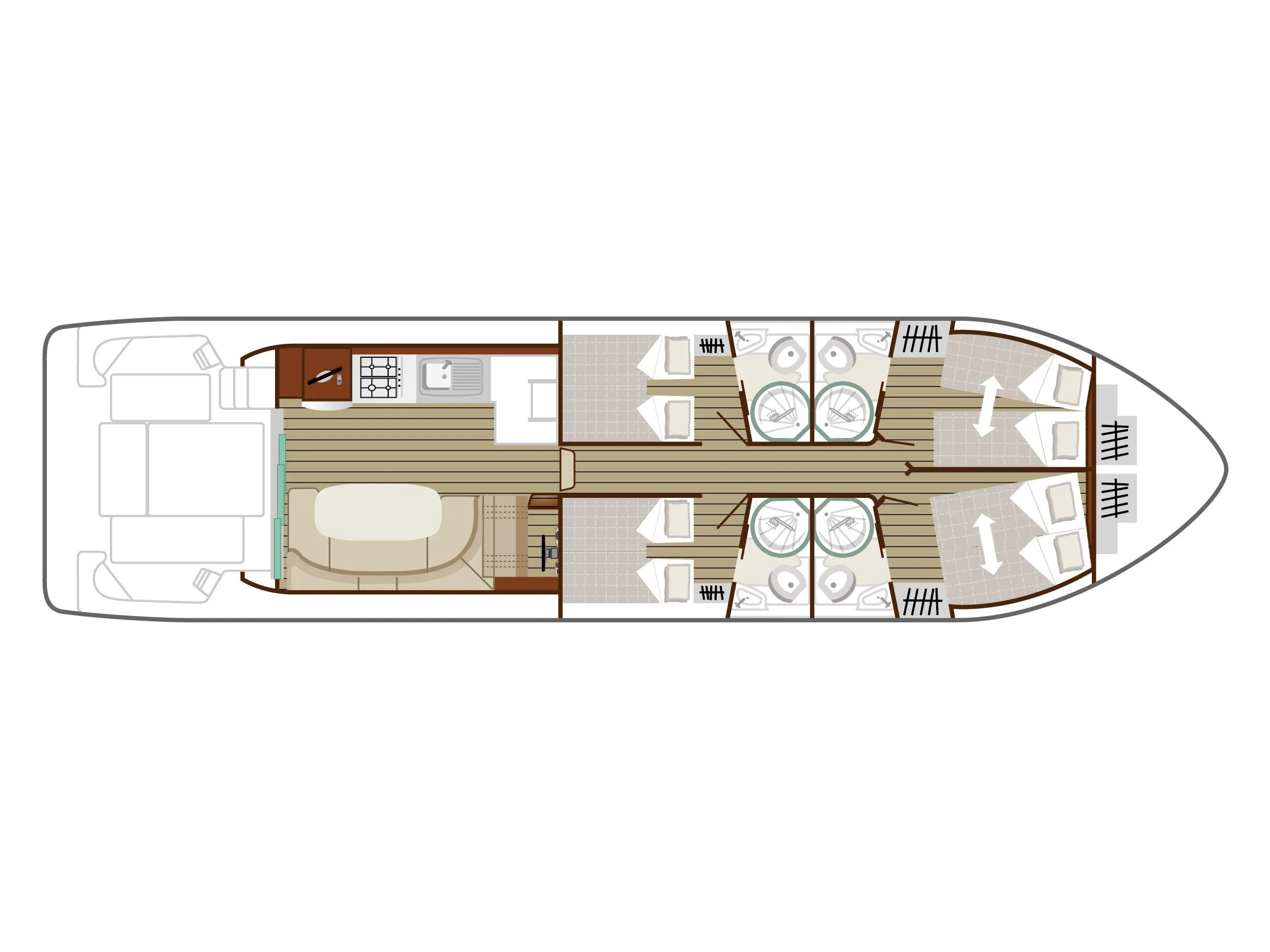 Nicols Octo Fly C Cruiser Premium+ 8/10 Pers. — jahtikuva 2