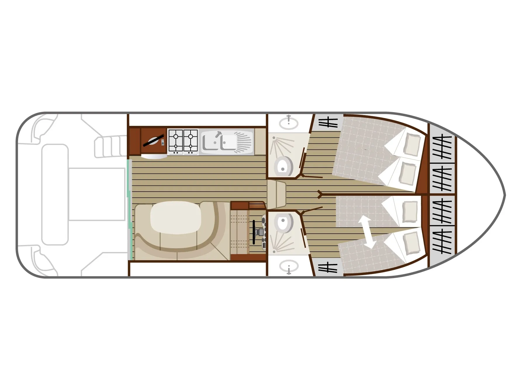 Nicols Estivale Quattro B Cruiser Premium 4/6 Pers. — yacht photo 4