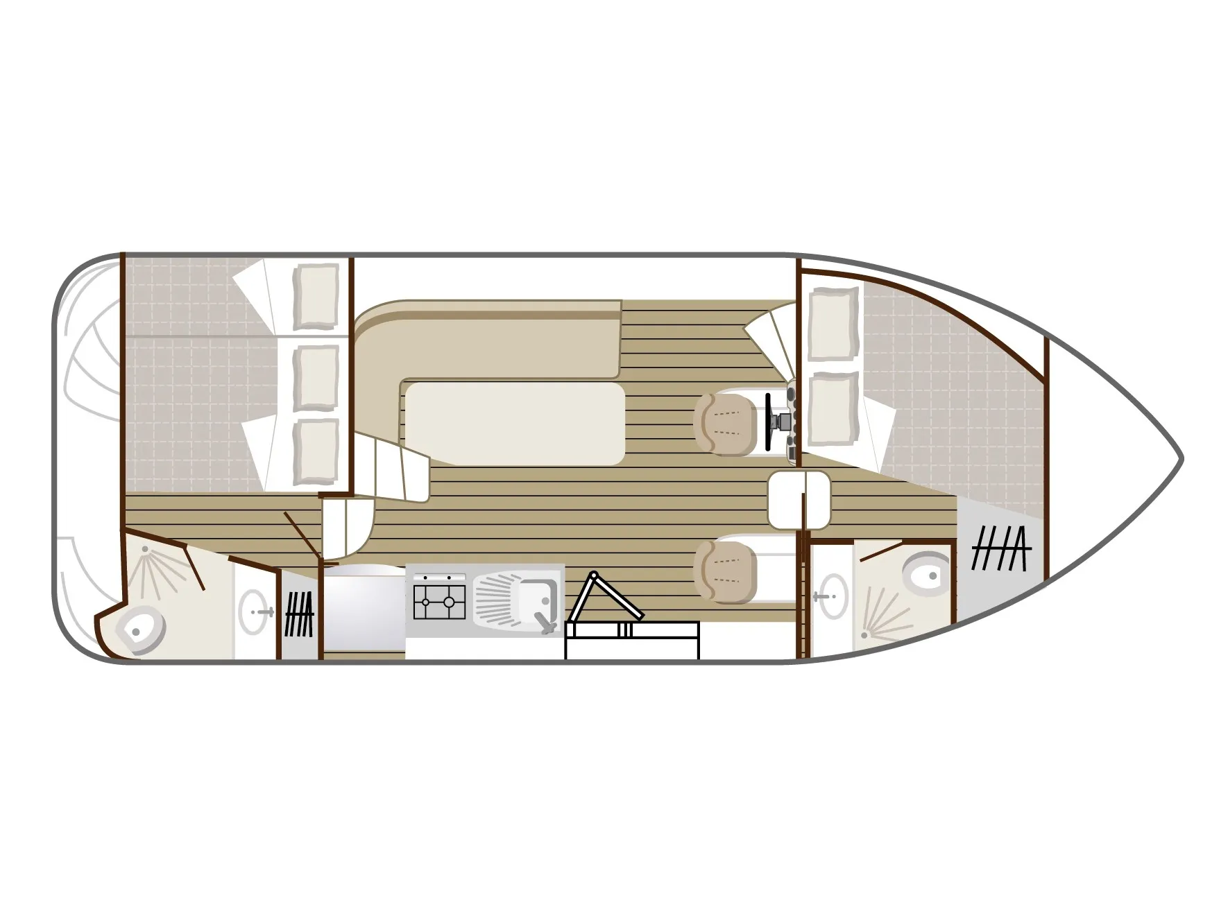 Nicols Confort 900 DP Cruiser Comfort 4/7 Pers. — fotografia jachty 2