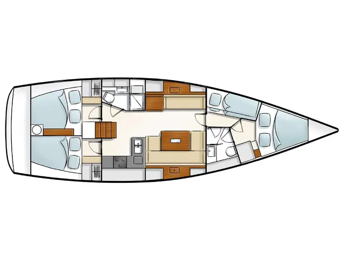 Hanse 430e Performance Cruiser — фотография яхты 4