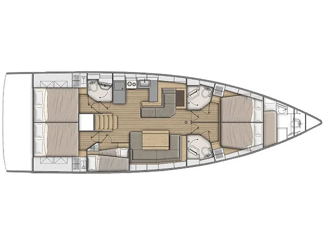 Oceanis 51.1 Barracuda (Refit 2026 - A/C - Generator - Electric Heads - 12 Pax) — yacht photo 11
