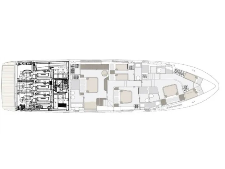 Azimut 82 Fly Balance Šibenik — yachtbilde 7