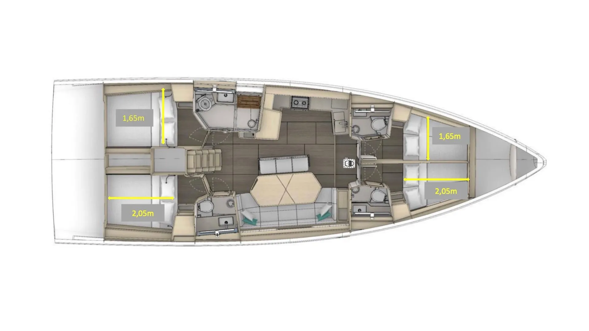 Dufour 48 Kalypso — фотография яхты 6