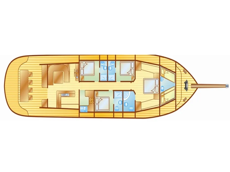 Gulet Xenos II Cabin 1 - Comfort — fotografia jachty 2