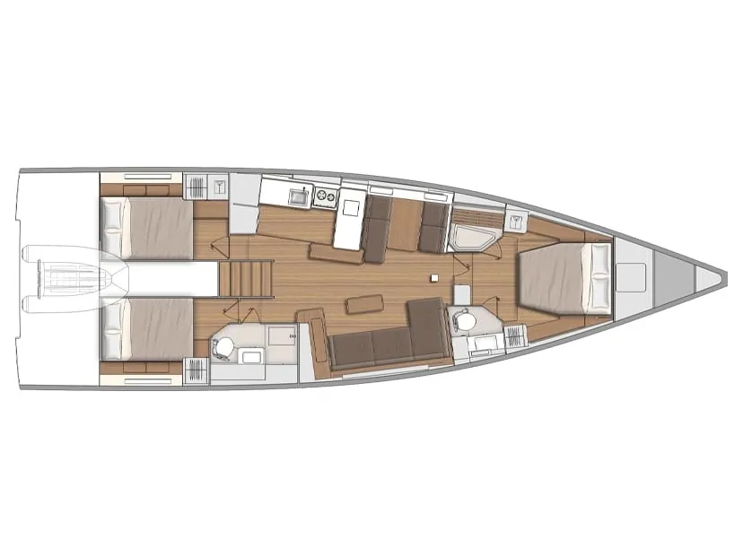 First Yacht 53 Titanium Star — yacht photo 6