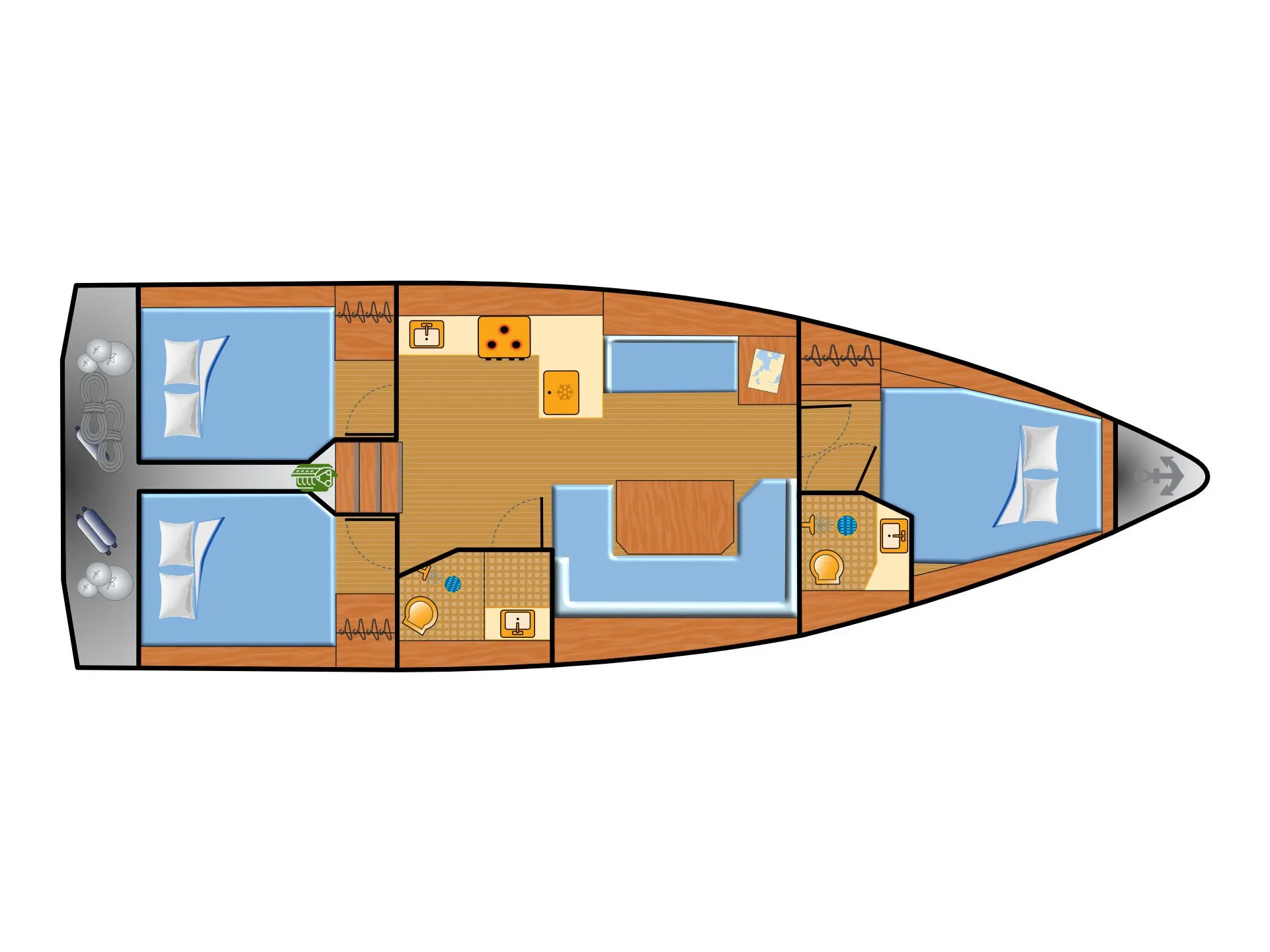 Bavaria C42 Blue Eyes — фотография яхты 3