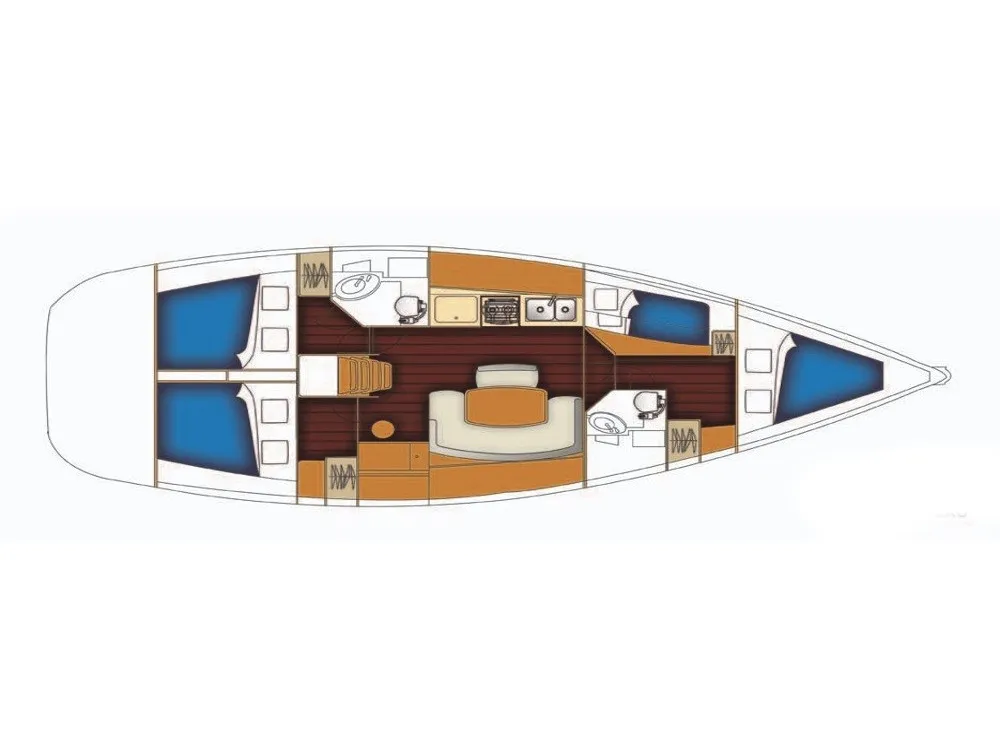 Cyclades 43.4 La Luna — yachtbillede 2