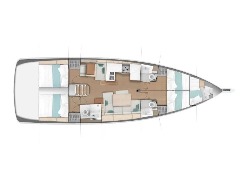 Sun Odyssey 490 Alboran Vino Blanco — фотография яхты 2