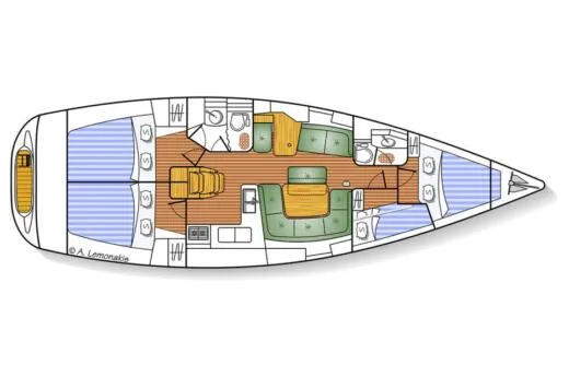 Sun Odyssey 43 Irene — yacht photo 8