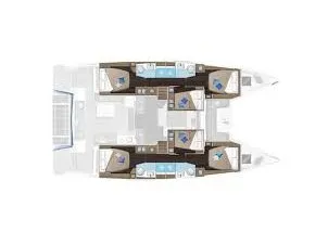 Lagoon 51 Margeo XIX (A/C, GENERATOR, WATER MAKER, ICE MAKER, HARD BIMINI TOP) — Yachtfoto 2