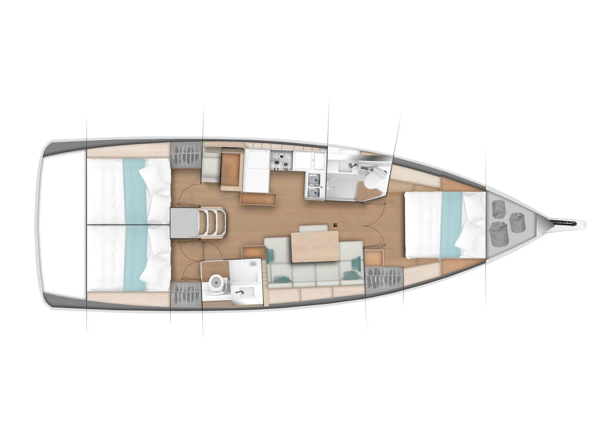 Sun Odyssey 440 Elisabeth II — фотография яхты 3